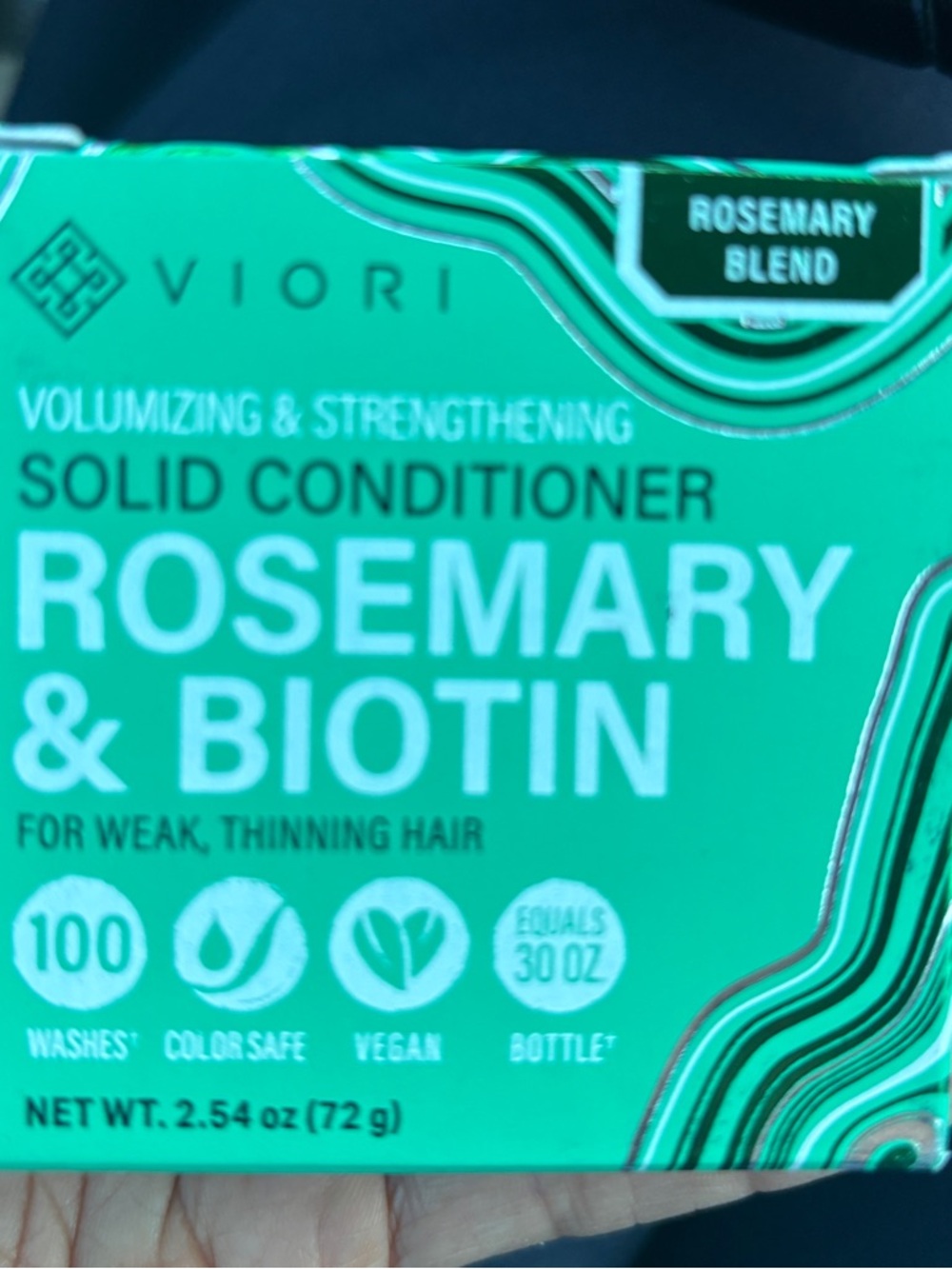 Rosemary & Biotin Solid Conditioner – Green